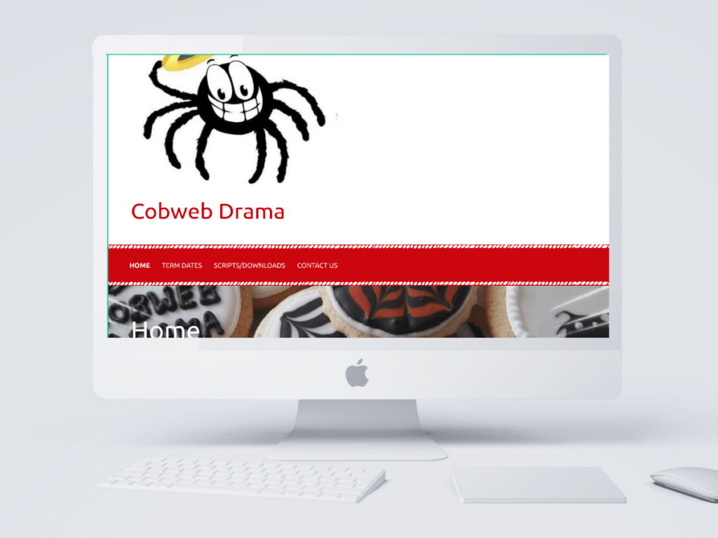 Cobweb Drama website created by Emma Scott Web Design Warwickshire