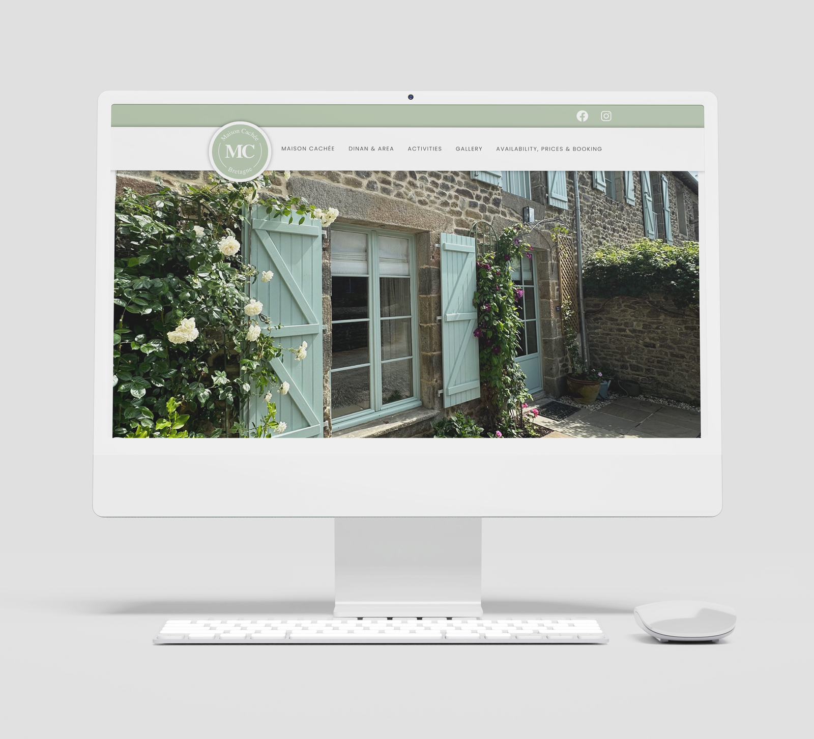 Maison Cachee - French holiday home rental in Dinan - web design by Emma Scott Web Design